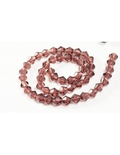 10 Margele cristal biconic 6 mm burgundy