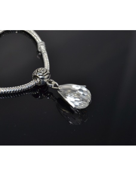 Pandantiv PANDORA cristal fatetat Clear 28 mm