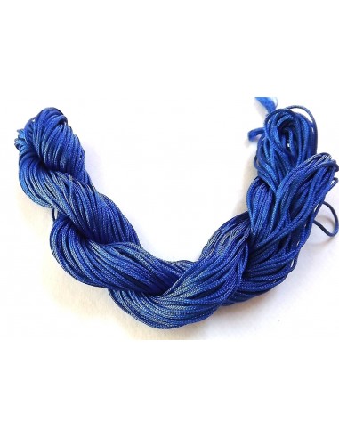 28 metri Snur (ata) nylon culoare albastra - Shamballa