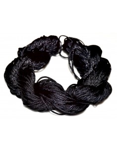 28 metri Snur (ata) nylon culoare neagra - Shamballa