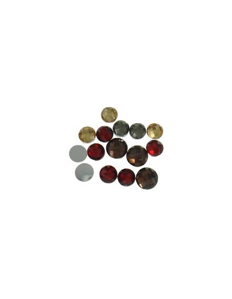 Margele cabochon fatetat cu baza plata 4 x 2 mm