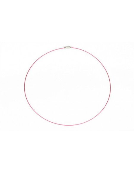 Baza colier otel acoperit cu nylon 45 cm negru