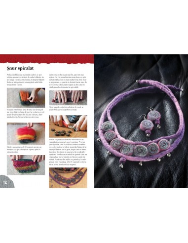 BIJUTERII DIN LÂNĂ FILŢUITĂ - IDEI CREATIVE 