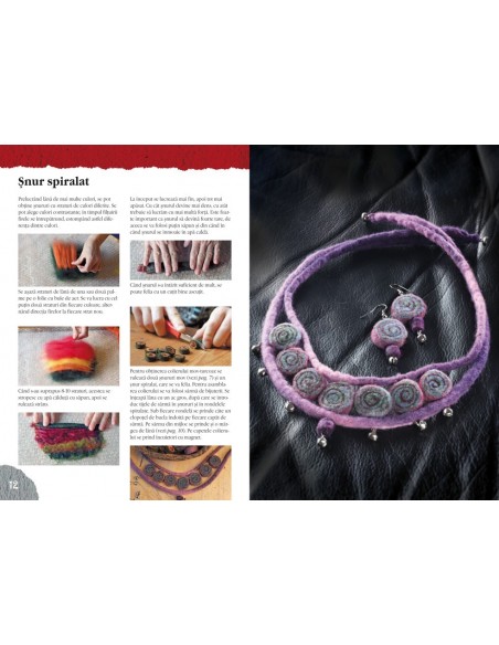 BIJUTERII DIN LÂNĂ FILŢUITĂ - IDEI CREATIVE 