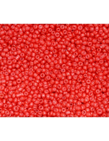 Margele de nisip rosu mat 2mm (10g)