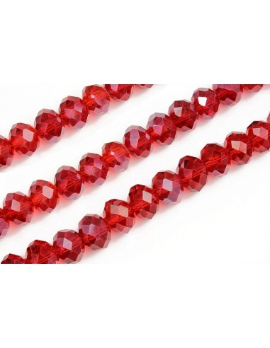 10 Rondele cristal fatetat 6x8mm