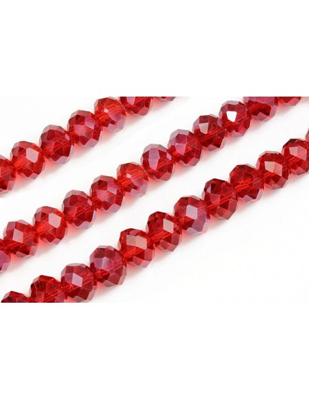 10 Rondele cristal fatetat 6x8mm