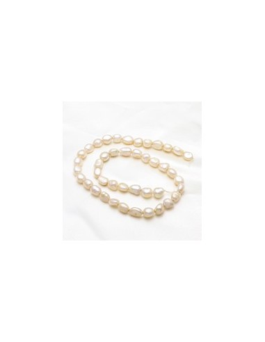 Sirag perle de cultura ivoire sidefat 7 - 8 mm