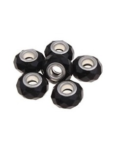 Rondele tip PANDORA fatetate rasina 15 x 9 mm