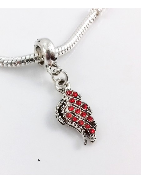 Pandantiv charm tip PANDORA Aripa de Inger cristale 32 x 9 mm