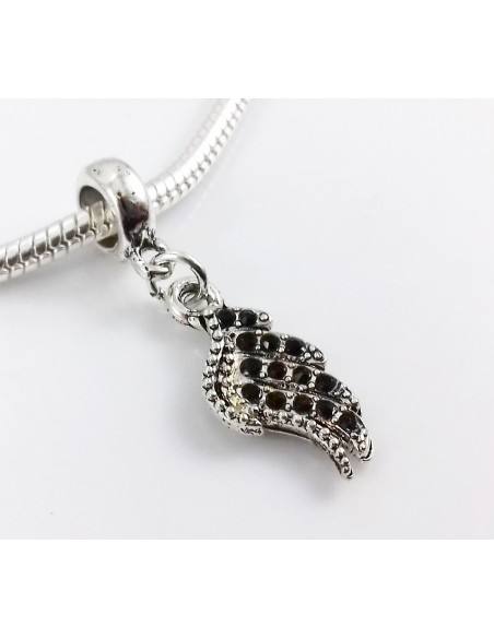 Pandantiv charm tip PANDORA Aripa de Inger cristale 32 x 9 mm
