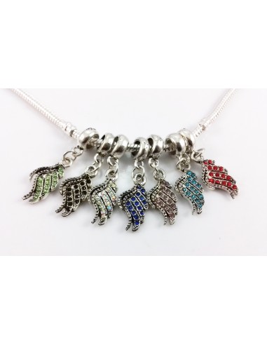 Pandantiv charm tip PANDORA Aripa de Inger cristale 32 x 9 mm