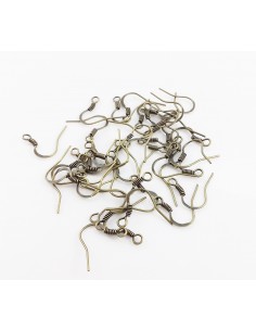 20 Tortite cercei "Fishook" bronz 15 mm 2