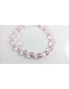 2 Margele cristal fatetat lacrima rose 16 x 10 mm