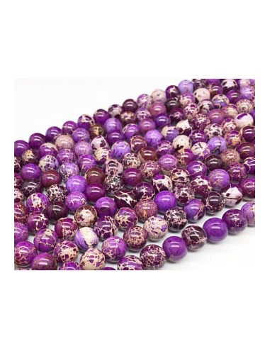 10 Sfere jasp imperial (regalit) mov 4 mm