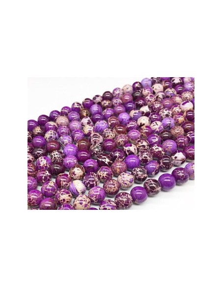 10 Sfere jasp imperial (regalit) mov 4 mm