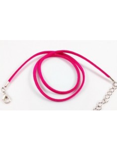 Baza colier snur faux suede cu inchizatoare argintie 45 cm﻿