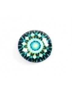 Margele sticla cabochon 14 x 5 mm