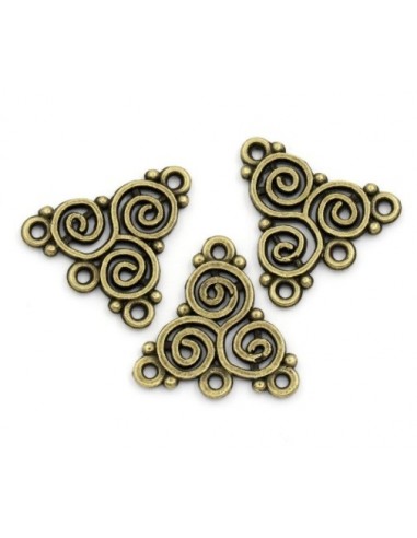 Chandelier bronz antichizat spirale 4 anouri 20 mm