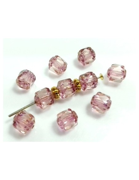 Margele sticla Fire Polish Cehia "Bols" 6 mm - Siam Bronze