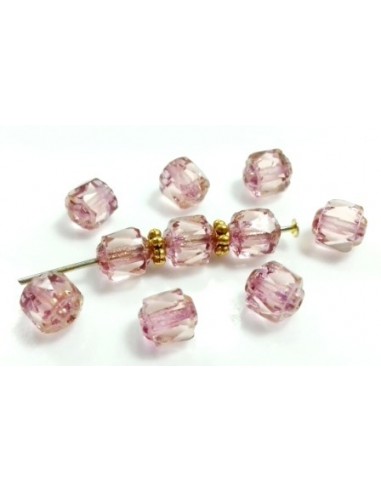 Margele sticla Fire Polish Cehia "Bols" 6 mm - Siam Bronze