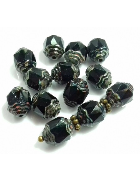 Margele Fire Polish Cehia Prop 10 x 8 mm - Lt Violet 