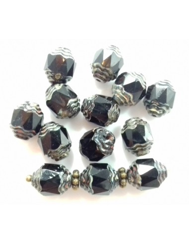 Margele Fire Polish Cehia Prop 10 x 8 mm - Lt Violet 