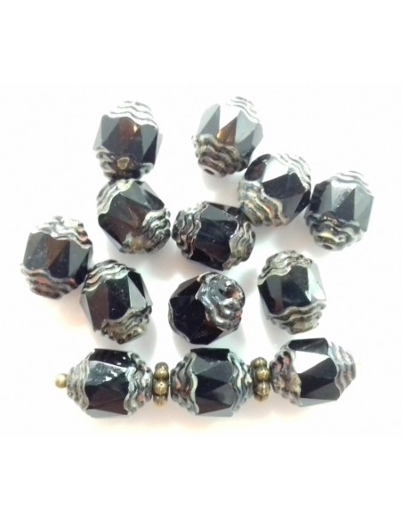 Margele Fire Polish Cehia Prop 10 x 8 mm - Lt Violet 