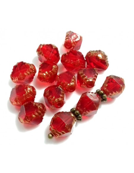 Margele Fire Polish Cehia Prop 10 x 8 mm - Lt Violet 