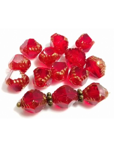 Margele Fire Polish Cehia Prop 10 x 8 mm - Lt Violet 