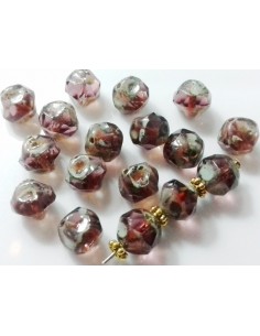 Margele Cehia sticla Fire Polish Baroque finisaj vintage 9mm