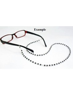 Link cauciuc cu otel chirurgical pentru snururi/lant ochelari 20 x 4 x 1.5 mm 2