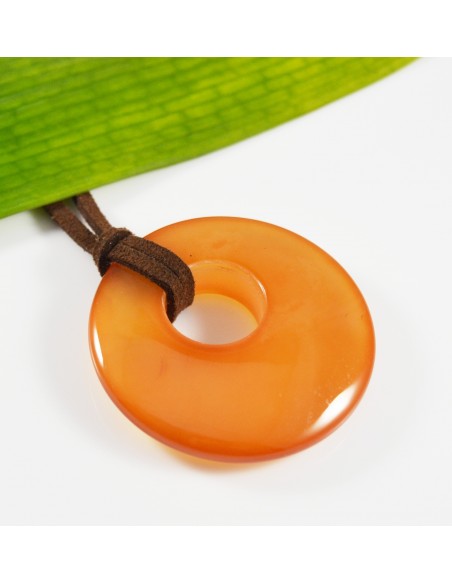 Baza colier faux suede maro cu inchizatoare lobster si lant prelungitor