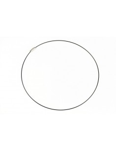 Baza colier otel acoperit cu nylon 45 cm negru 2