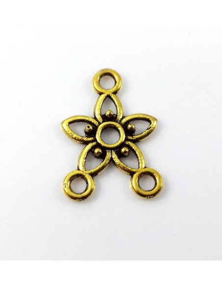 Chandelier auriu antichizat 17.5 x 12 mm