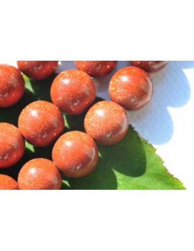 Goldstone maro sferic 6 mm