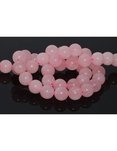 Cuart rotund roz 10 mm