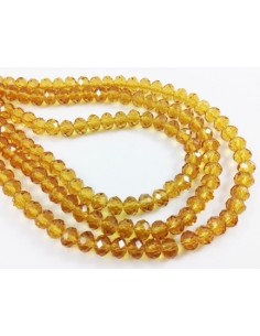 Rondele cristal fatetat 4 x 6 mm﻿ - Topaz