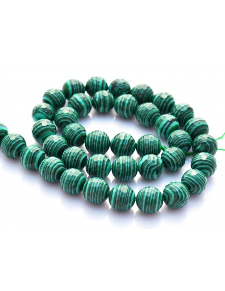 Sfere malachit fatetat 6 mm
