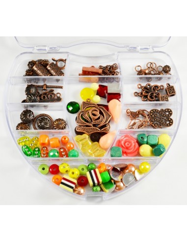 Kit margele si accesorii bijuterii cu 130 componente 