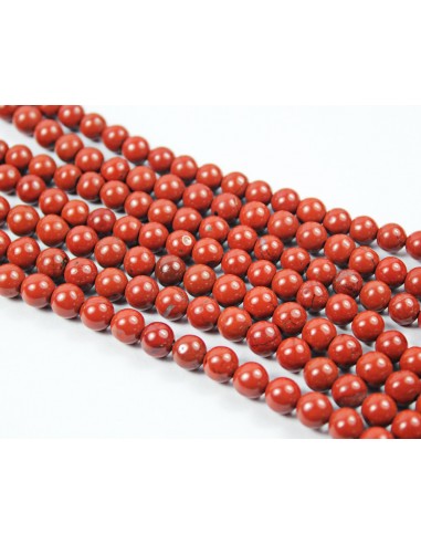 10 Sfere jasp rosu 4 mm