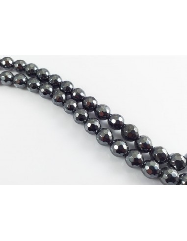 Sfere microfatetate hematit 6 mm pietre semipretioase