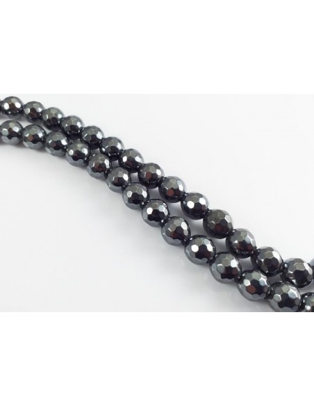 Sfere microfatetate hematit 6 mm pietre semipretioase