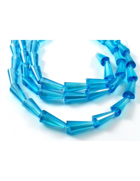 Margele conice cristal cu efect AB 12 x 6 mm