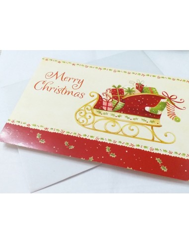 Felicitare Merry Christmas cu plic inclus A6 