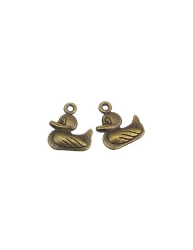 Charm bronz antichizat ratusca 19 x 16 mm