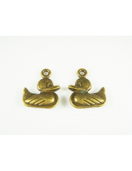 Charm bronz antichizat ratusca 19 x 16 mm