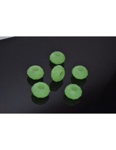 Rondele argintii pandora cristal fatetat 14 x 9 mm 