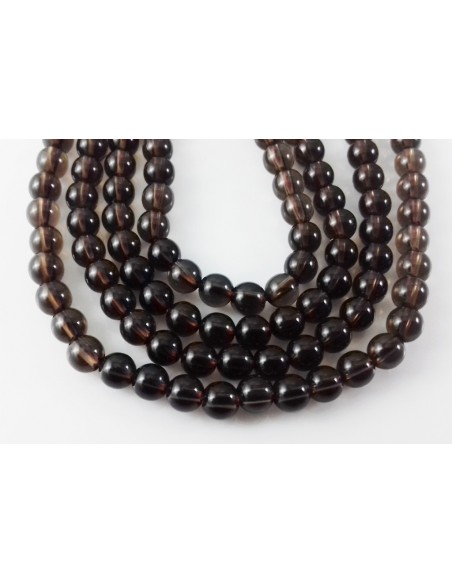 10 Sfere cuart fumuriu 5 mm