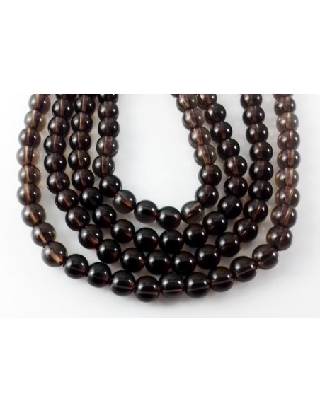 10 Sfere cuart fumuriu 5 mm